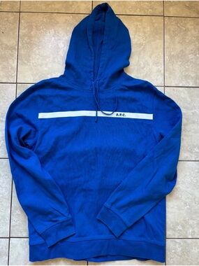 A.P.C. Navy Blue Pullover Hoodie